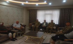 Başkan Yavuz ve beraberindeki heyetten Gazi Ömer Çalışkan'a ziyaret