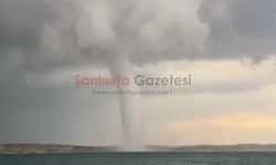 Şanlıurfa’da Atatürk Barajı Gölü Üzerinde Dev Hortum!