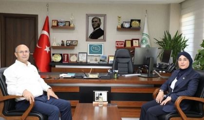 Yazmacı, DSİ GAP 15. Bölge Müdürü Ali Naci Kösalı"yı ziyaret etti.