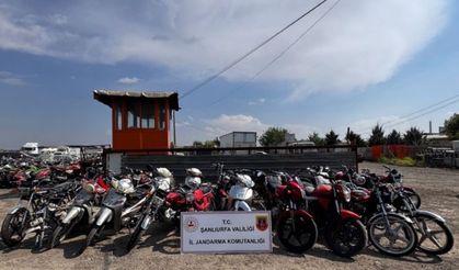 Şanlıurfa’da büyük motosiklet operasyonu: 35 motosiklet ele geçirildi