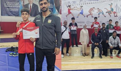 Şanlıurfalı Devran Eşkili güreş'te Türkiye şampiyonu oldu