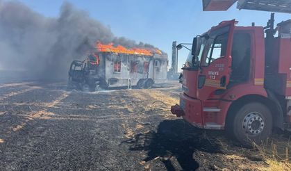 Patlama değil yangın: Şanlıurfa Ceylanpınar’da 3 yaralı!