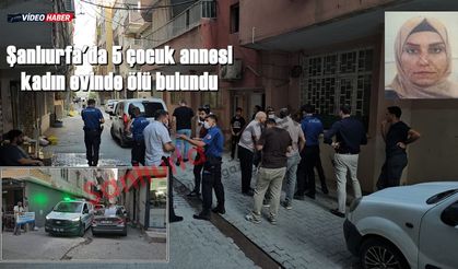 Şanlıurfa'da 5 çocuk annesi kadın evinde ölü bulundu!