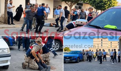 Şanlıurfa'da hastane önünde silahlı saldırı! Şüphelilerin gözaltı anı kameraya yansıdı
