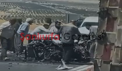 Şanlıurfa’da TIR ile otomobil çarpıştı: 1 Yaralı!