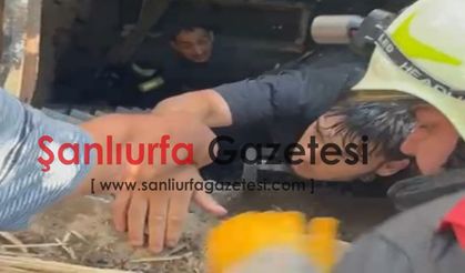 Şanlıurfa’da kuyuya düşen genç itfaiye ekiplerince kurtarıldı
