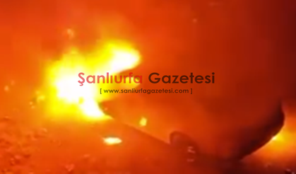 Şanlıurfa’da otomobil önce tarandı, ardından ateşe verildi!