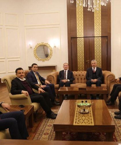 TBMM Başkanvekili Bekir Bozdağ ve Beraberindekiler Emniyet Müdürü Aksoy ile Bir Araya Geldi