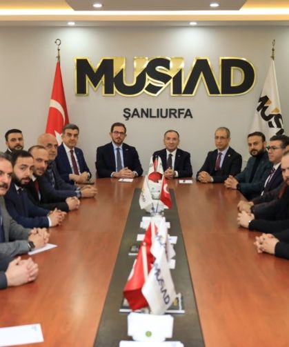 Bozdağ ve Beraberindekilerden MÜSİAD Şanlıurfa İl Başkanlığı'na Ziyaret