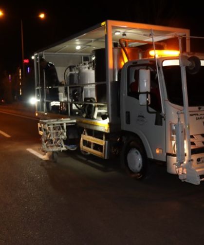 Şanlıurfa’da Maşuk TOKİ Yolunda Yol Çizgi Çalışmaları Tamamlandı