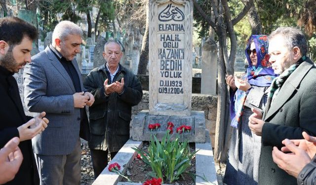 Usta Gazelhan Kazancı Bedih Vefatının 21. Yıl Dönümünde Kabri Başında Anıldı (video)