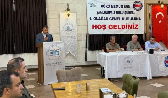 Büro Memur-Sen Şanlıurfa 2 No’lu Şubesi’nde Güner Akdoğan Başkan Seçildi