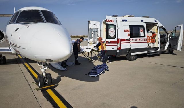 Şanlıurfa’da Tedavi Gören Hasta Uçak Ambulansla İstanbul’a Nakledildi