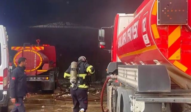 Şanlıurfa Viranşehir’de Pamuk Fabrikasında Yangın!!