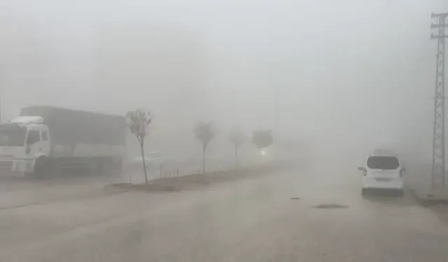 Adıyaman Besni’de Yoğun Sis Hayatı Olumsuz Etkiledi!