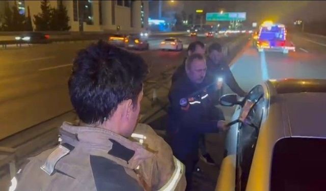 TEM Otoyolu’nda Trafiği Kilitleyen Olay!