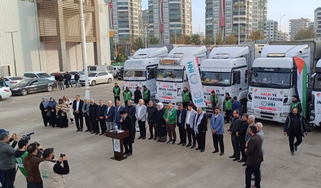 Şanlıurfa’dan Gazze’ye 5 Tır Gıda Yardımı Gönderildi