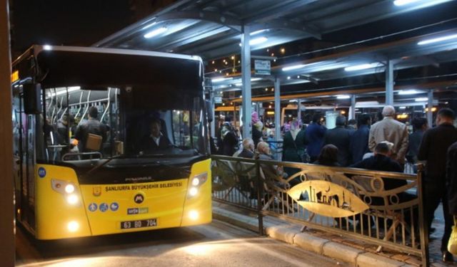 Şanlıurfa’da Gece Ulaşım Dönemi Başlıyor!