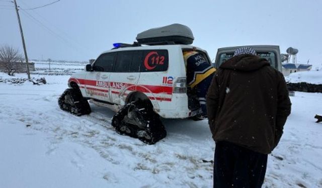 Şanlıurfa’da Paletli Ambulanslarla Zorlu Kış Şartlarında Sağlık Hizmeti