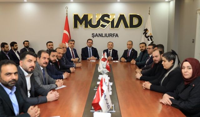 Bozdağ ve Beraberindekilerden MÜSİAD Şanlıurfa İl Başkanlığı'na Ziyaret