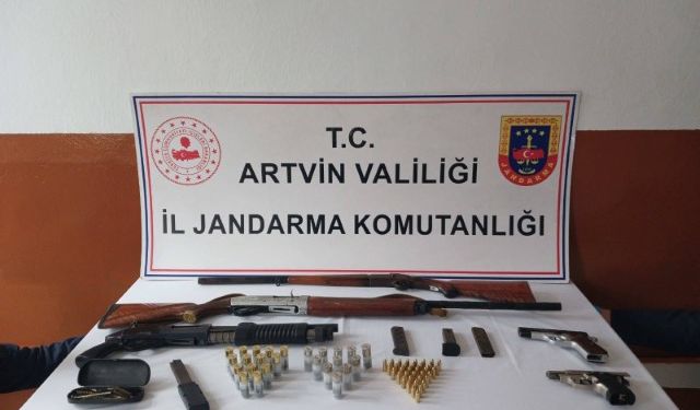 Artvin ve Trabzon’da Silah Kaçakçılığı Operasyonu!