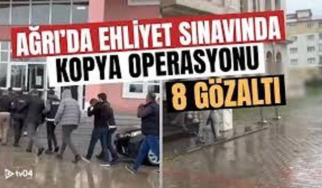 Kopya Düzeneğiyle Sınav Usulsüzlüğüne Ağrı Polisi Darbesi