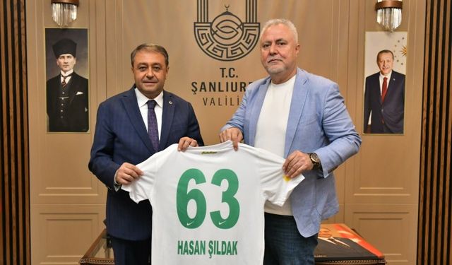 Şanlıurfaspor Yönetiminden Vali Hasan Şıldak’a Ziyaret