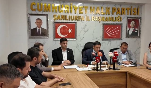 CHP Şanlıurfa İl Başkanı Karadağ: Tarım Bitme Noktasında, Acil Destek Şart