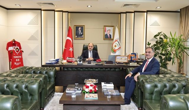 Eyyübiye Belediye Başkanı Kuş’tan Büyükşehir Belediye Başkanı Gülpınar’a Ziyaret