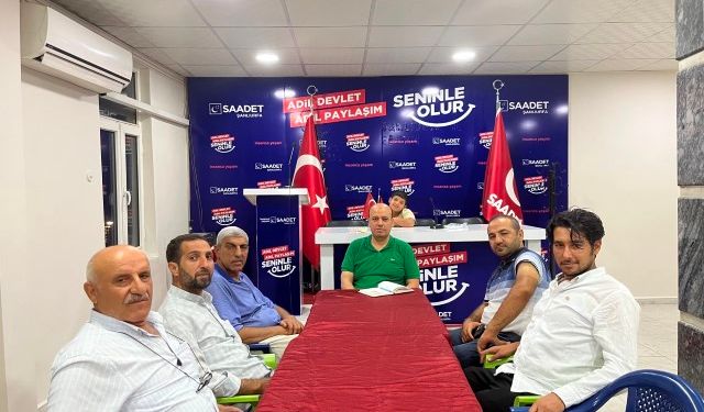 Saadet Partisi Şanlıurfa Haliliye İlçe Yönetimi Toplandı