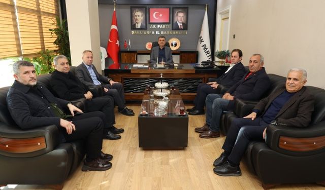 AK Parti Hilvan İlçe Başkanı Toprak’tan İl Başkanı Günbeği’ne Ziyaret