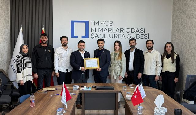 Mimarlar Odası Siverek Temsilciliğinde Yetki Teslimi