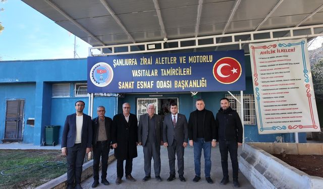 Galericiler Sitesi Kooperatifinden Esnaf Odası Başkanlığına Hayırlı Olsun Ziyareti