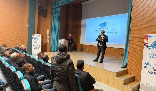 ŞUSKİ Personeline İş Sağlığı ve Güvenliği Eğitimi Başladı
