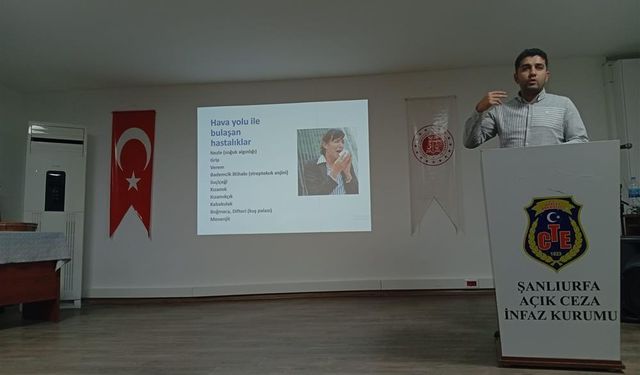 Şanlıurfa Açık Ceza İnfaz Kurumunda Bulaşıcı Hastalık Eğitimi