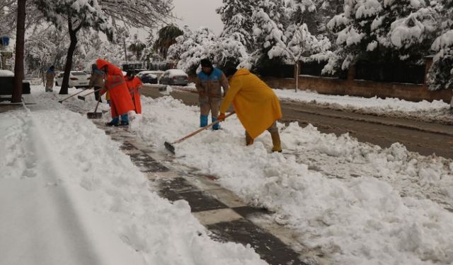 Şanlıurfa Haliliye’de Karla Mücadele Tüm Birimleriyle Sürüyor!