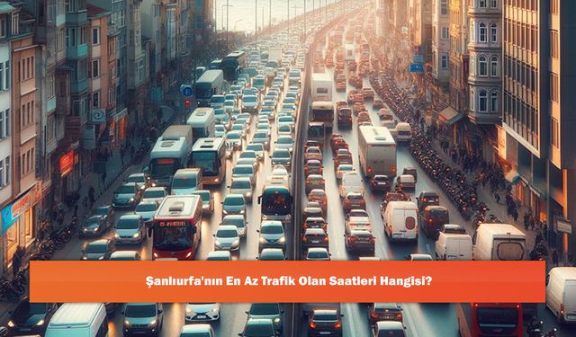 Şanlıurfa'nın En Az Trafik Olan Saatleri Hangisi?