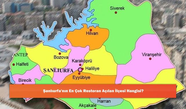 Şanlıurfa'nın En Çok Restoran Açılan İlçesi Hangisi?