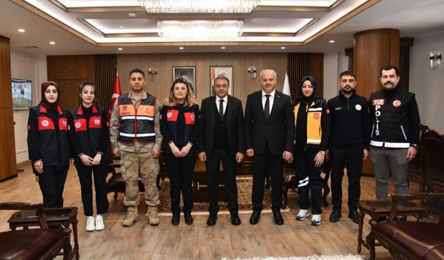Şanlıurfa’da 112 Acil Çağrı Merkezi’nden Vali Şıldak’a Ziyaret