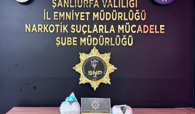 Şanlıurfa'da Narkotik Ekiplerinden Uyuşturucuya Büyük Darbe!