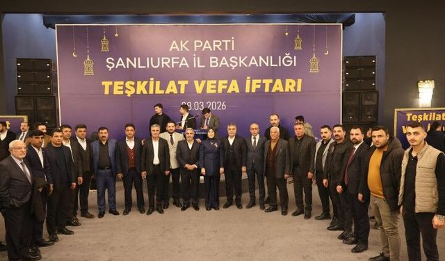 AK Parti Şanlıurfa’da “Vefa İftar Programı” Düzenledi