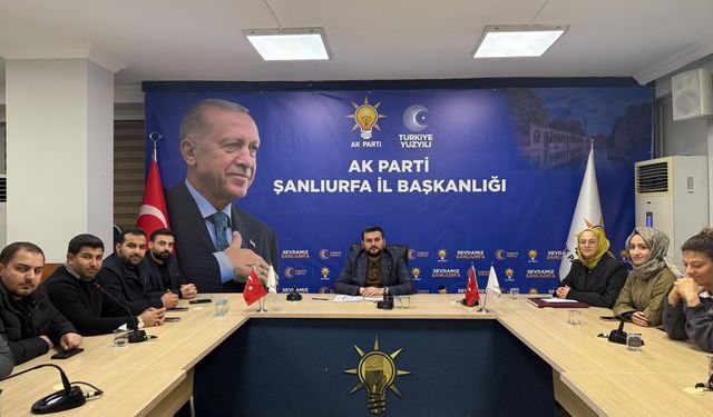 Şanlıurfa AK Parti Gençlik Kolları Yönetim Kurulu Toplantısı Gerçekleştirildi
