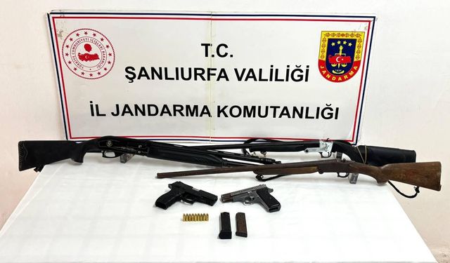 Şanlıurfa’da ruhsatsız silah operasyonu:2 gözaltı