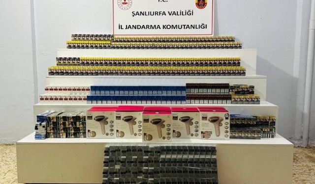 Şanlıurfa’da Kaçakçılık Operasyonu: Çok Sayıda Ürün Ele Geçirildi