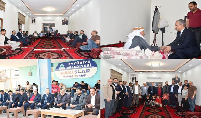 AK Parti Şanlıurfa yönetiminden 'Kurban Bayramı' öncesi ziyaretler