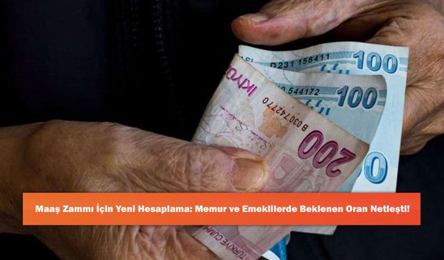 Maaş Zammı İçin Yeni Hesaplama: Memur ve Emeklilerde Beklenen Oran Netleşti!