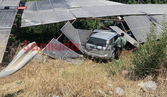 Şanlıurfa'da Almanya Plakalı Otomobil Şarampole Devrildi: 3 Yaralı