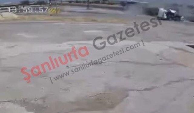 Şanlıurfa'da Feci Kazanın Güvenlik Kamerası Görüntüleri Ortaya Çıktı