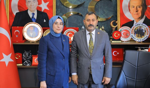 AK Parti Milletvekili Yazmacı'dan MHP İl Başkanı Mutlu'ya hayırlı olsun ziyareti