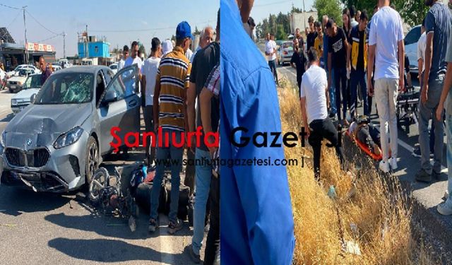 Şanlıurfa'da Otomobil İle Motosiklet Çarpıştı: 1'i Ağır 2 Yaralı